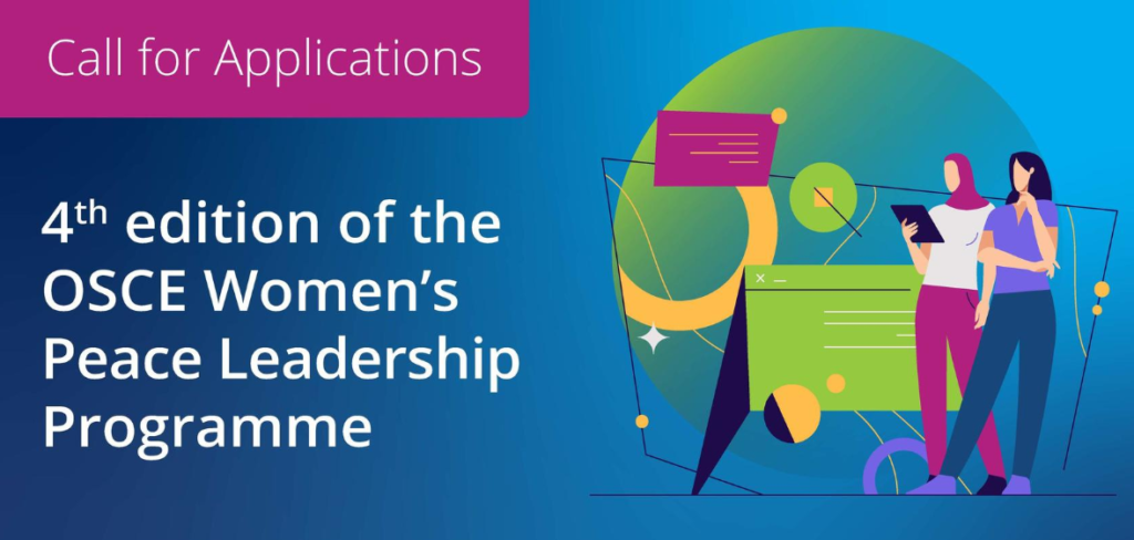Прыём заявак на ўдзел у праграме жаночага міравога лідарства АБСЕ